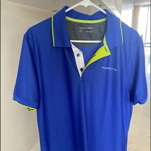 PORSCHE Mens Polo, US Large